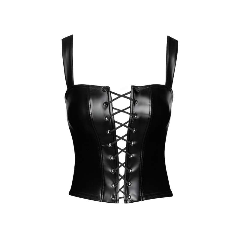Top style corset Vixen F365 - Noir Handmade