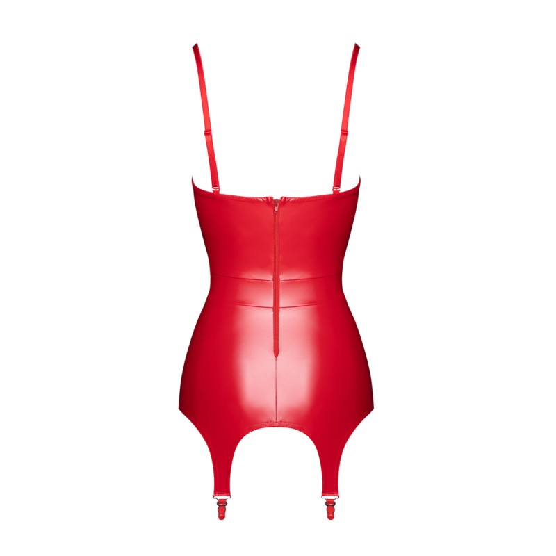 Corset à jarretelles Bombshell F368 - Noir Handmade