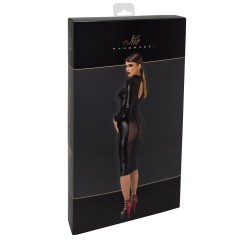 Robe fuseau Crystal F371 - Noir Handmade