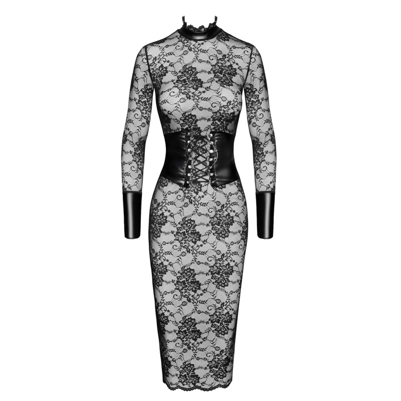 Robe corset Noirelle F375 - Noir Handmade