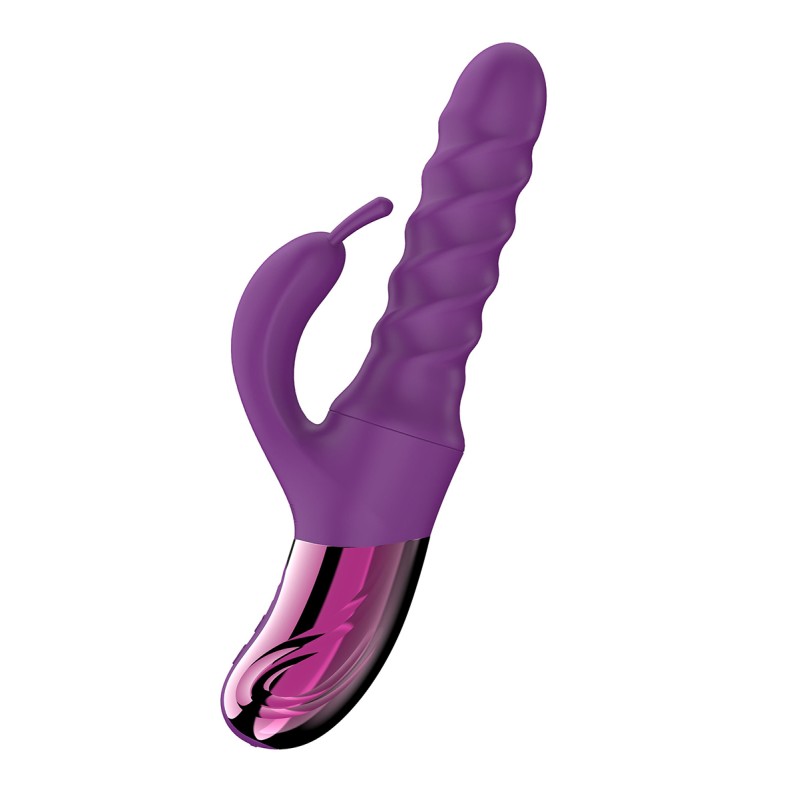 Vibro Swirl Rabbit Thrusting Vibrator - She.E.O