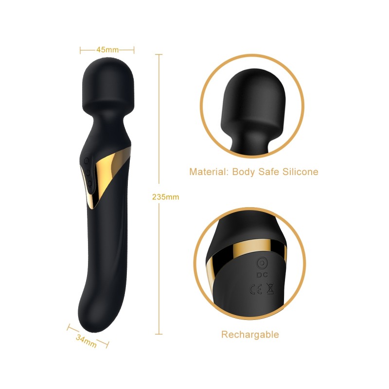 Vibromasseur Dual Orgasms Gold Dorcel – stimulation clitoridienne