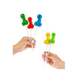 Présentoir avec 40 sucettes pénis alcoolisees