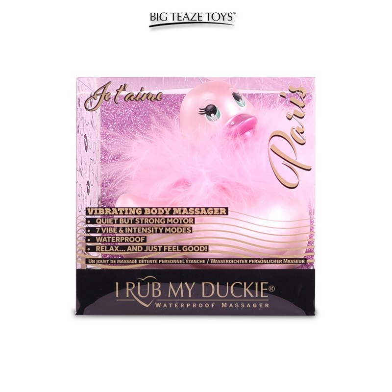Mini canard vibrant Duckie Paris rose 7 modes