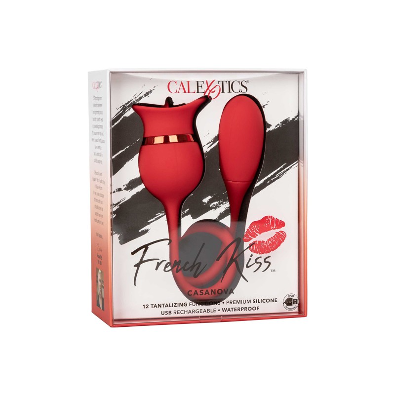 Double stimulateur French Kiss Casanova Calexotics – 12 modes