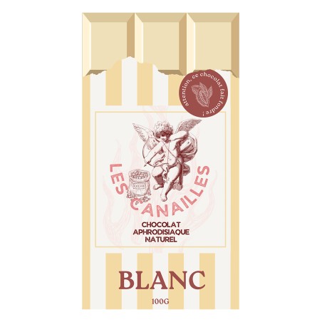 Chocolat blanc - Tablette 100g - Les canailles