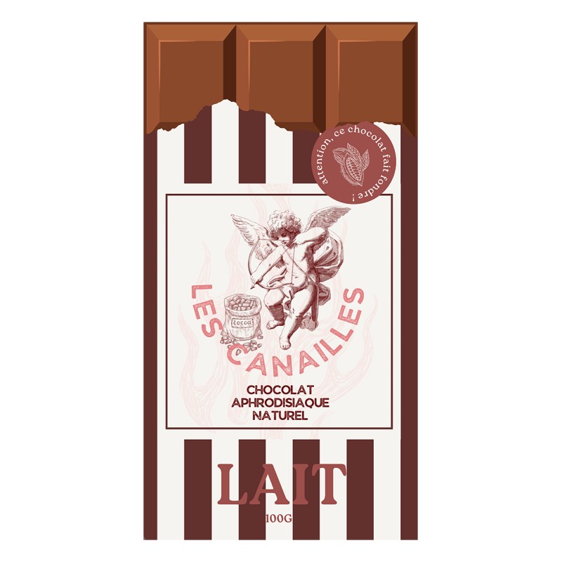 Chocolat au lait - Tablette 100g - Les canailles