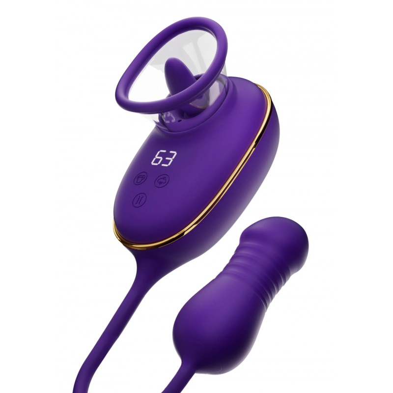 She.E.O stimulateur clitoridien et anal multifonction – double vibration