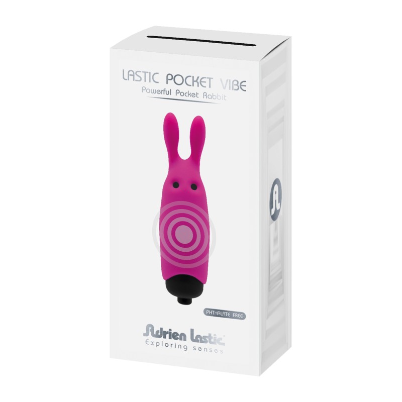 Pocket Vibe Lapin Rose Adrien Lastic - Stimulateur de poche