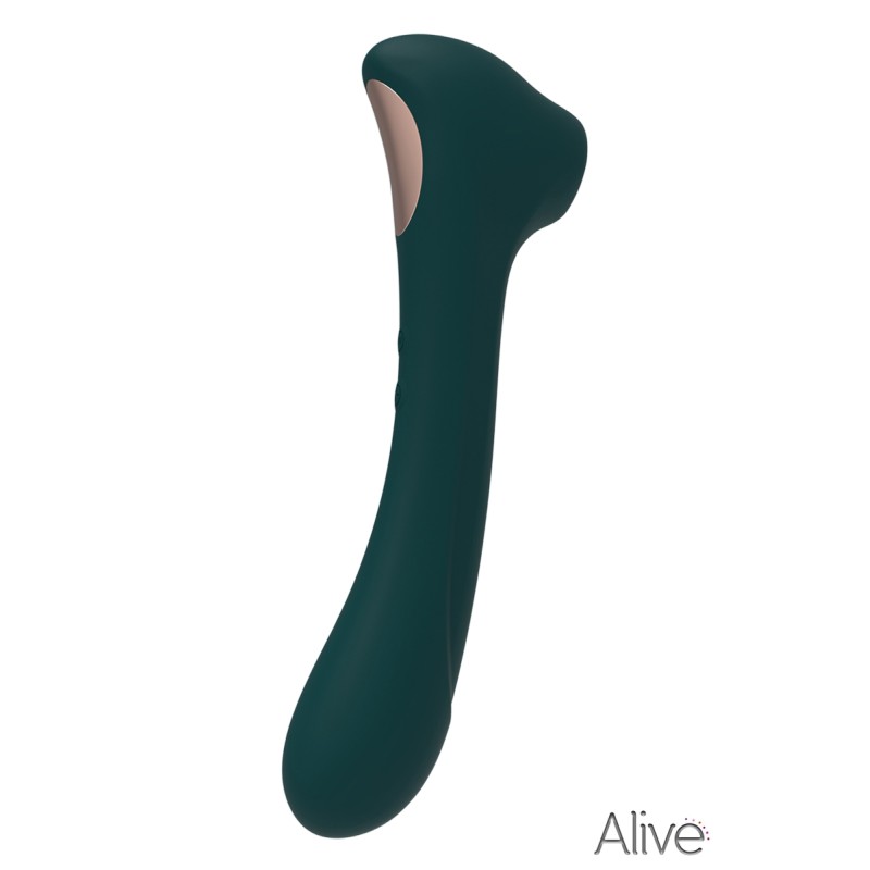 Quiver vert Alive – Double stimulateur succion et vibrations