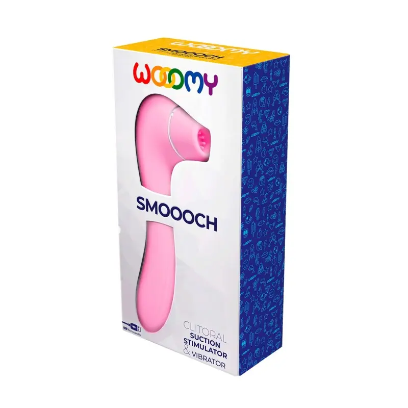 Stimulateur clitoridien Smooch rose Wooomy – succion + vibration
