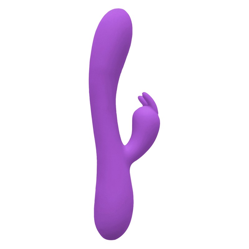 Vibro Rabbit chauffant Gili-Gili Wooomy - Double stimulation clitoris et vagin, 16 modes, fonction chauffante