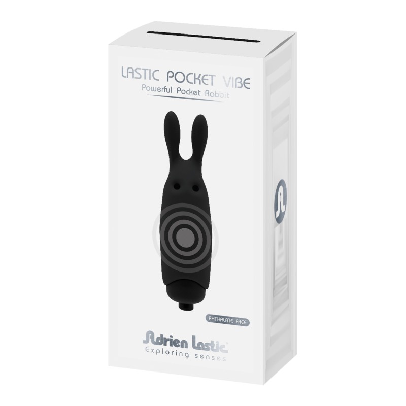 Pocket Vibe Lapin noir - Adrien Lastic stimulateur