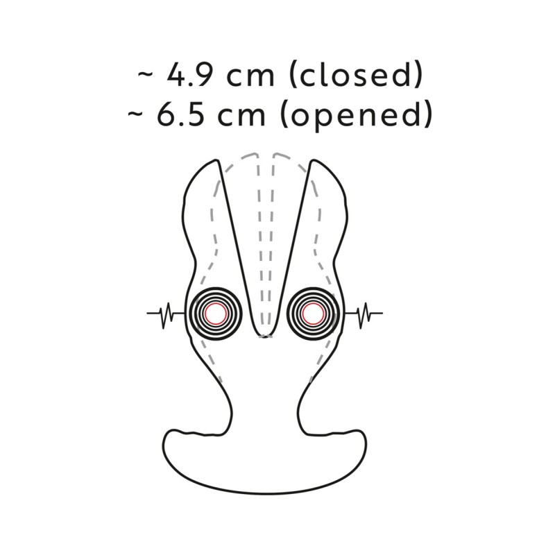 Plug anal E-Stim RC Power Expander Plug - Anos