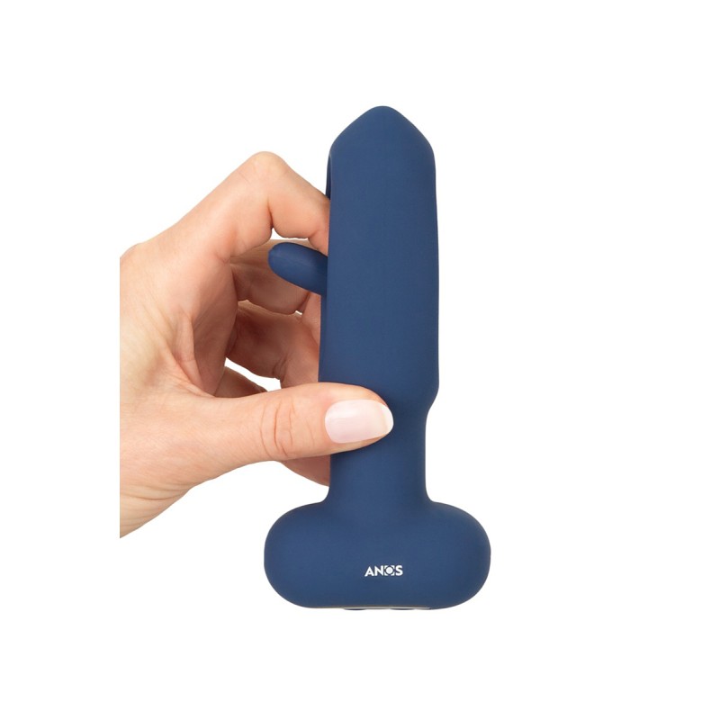 Plug anal vibrant avec langue oscillante - Anos