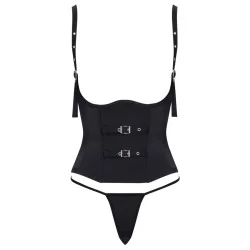 Ensemble corset seins nus noir - Cottelli PARTY