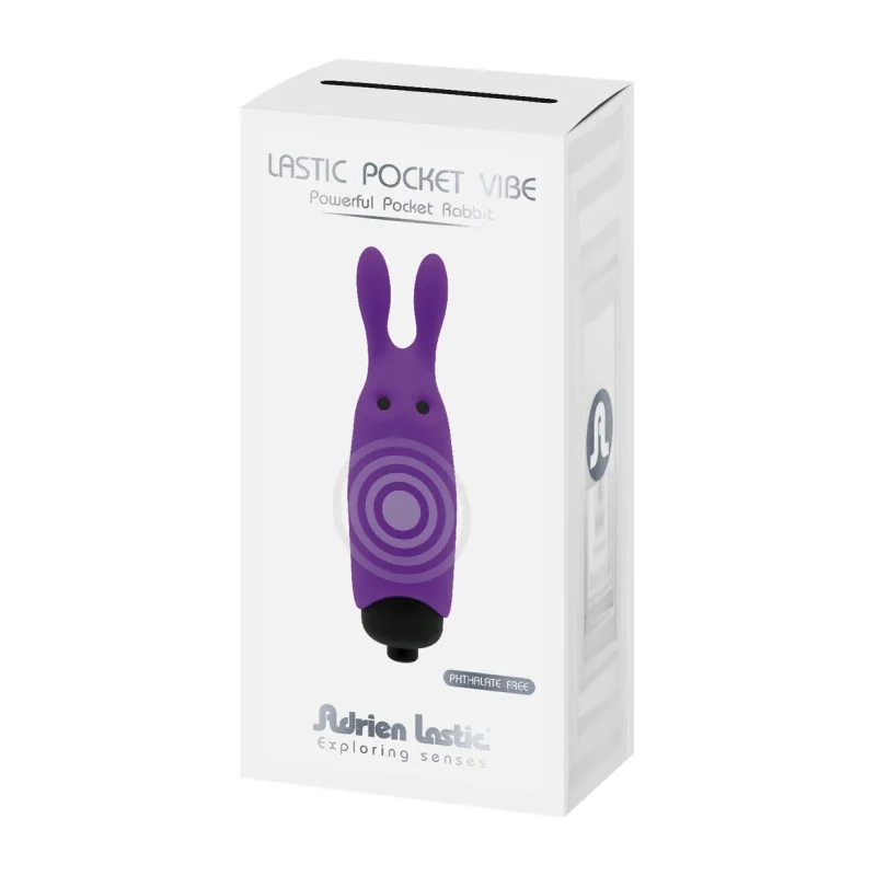Pocket Vibe Lapin violet Adrien Lastic - Mini stimulateur de poche