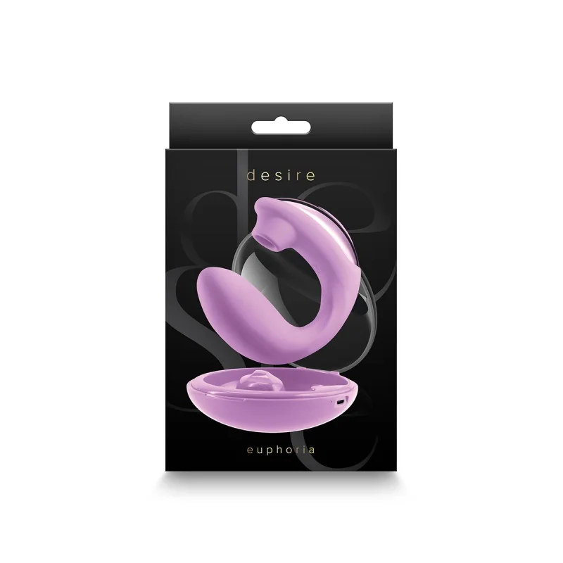 Double stimulateur Desire Euphoria rose – 8 vitesses