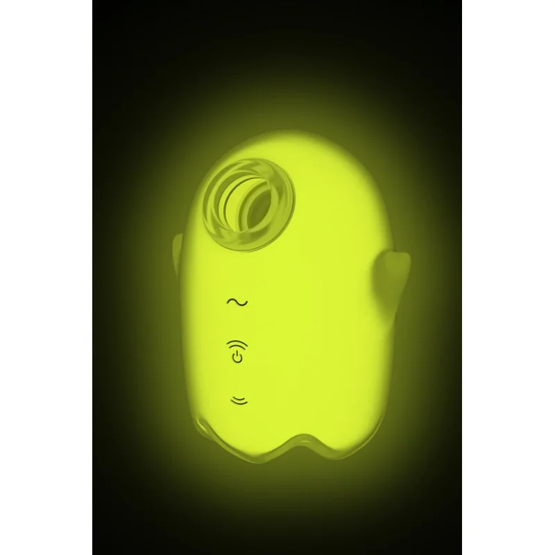 Satisfyer Glowing Ghost Yellow - Stimulateur clitoridien sans contact lumineux 11 modes
