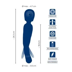 Vibro Wand réversible Sweet Smile – langue vibrante 7 modes