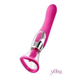 Stimulateur 4 en 1 Harmony fuchsia Yoba – sextoy multifonction