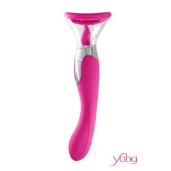 Stimulateur 4 en 1 Harmony fuchsia Yoba – sextoy multifonction