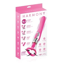 Stimulateur 4 en 1 Harmony fuchsia Yoba – sextoy multifonction