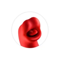 Vibromasseur rabbit 3-en-1 Kissy rouge Yoba - stimulation multizone