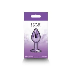 Plug bijou aluminium chromé violet S