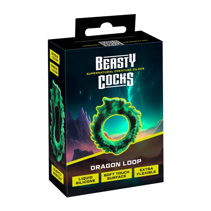 Cockring silicone Dragon Loop - Beasty Cocks