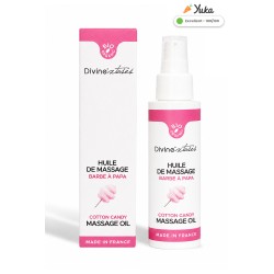 Huile de massage BIO barbe à papa - Divinextases