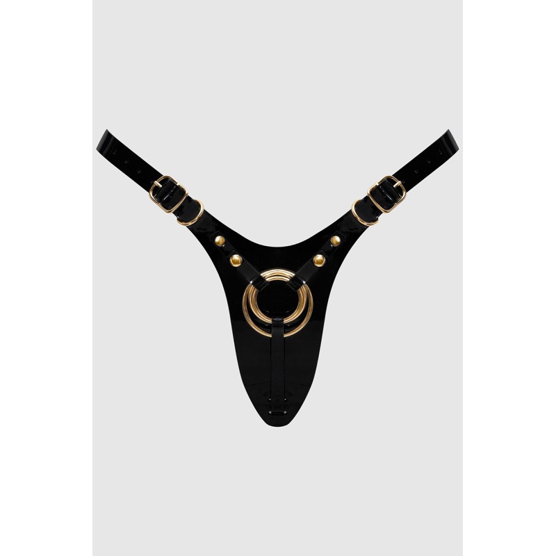 Harnais Fabulous noir vernis - Strap On Me