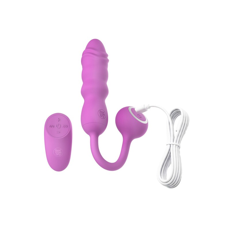 Mini vibro va-et-vient télécommandé - Good Vibes Only