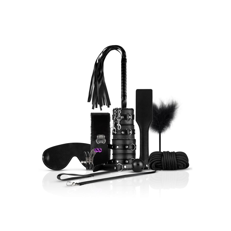 Coffret BDSM Black Fantasy 10 accessoires - Bedroom Fantasies