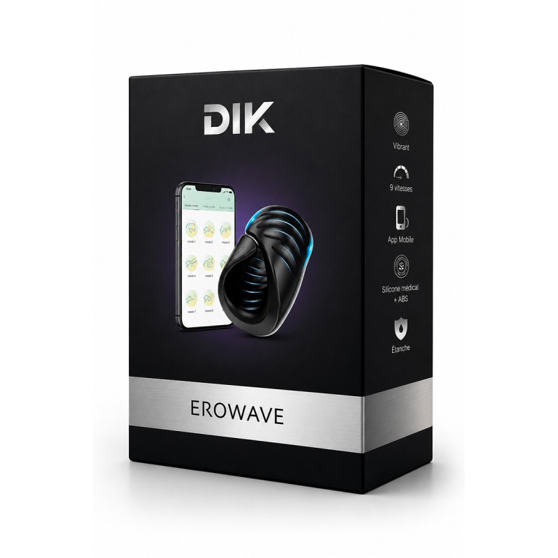 Masturbateur masculin connecté Erowave - DIK