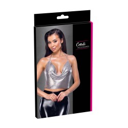Top en métal argenté - Cottelli ACCESSOIRES