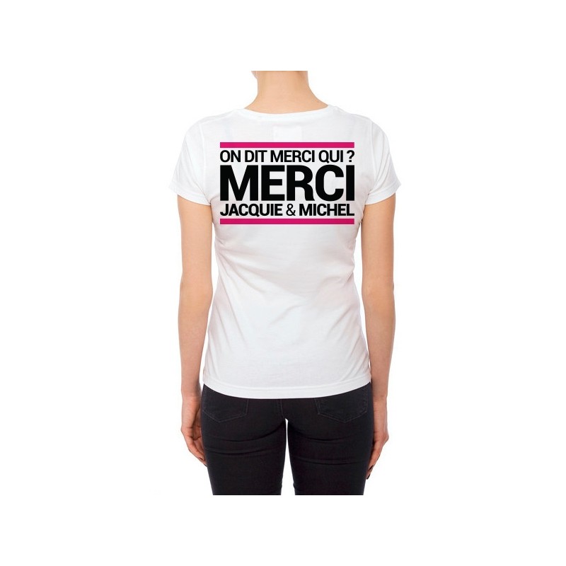 Tee-shirt J&M blanc - spécial femme