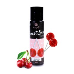 Lubrifiant comestible sucette à la cerise - 60 ml