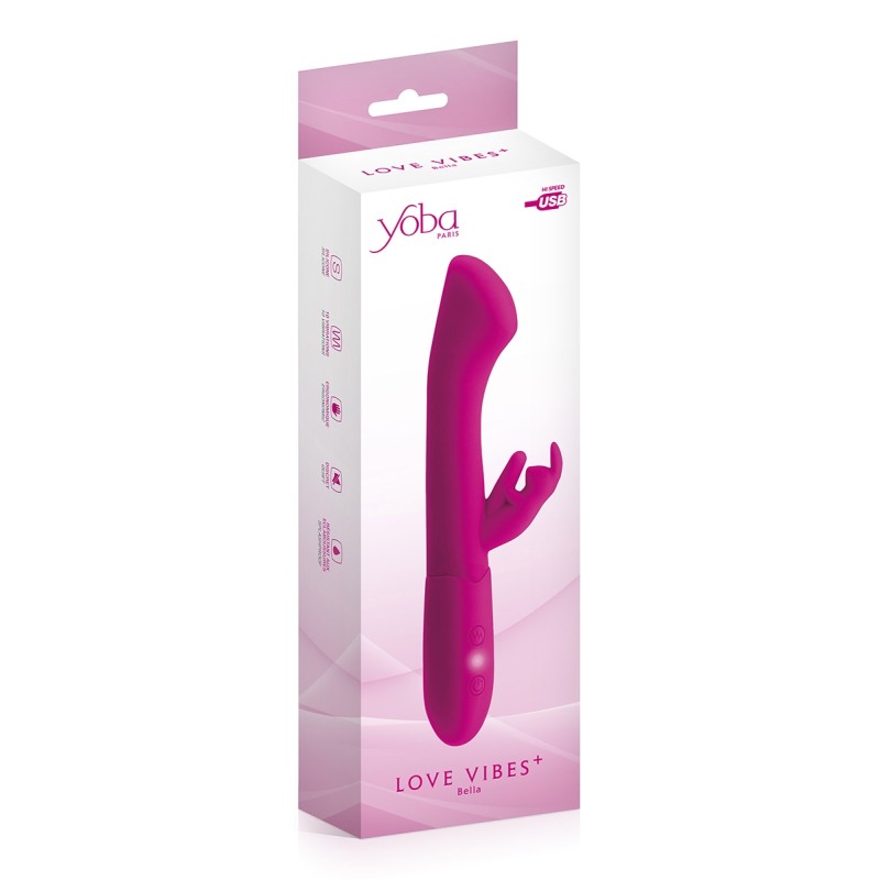 Vibromasseur rabbit Bella Yoba - 10 vitesses silicone premium