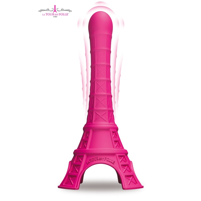 Vibromasseur La Tour Est Folle rose - 10 vitesses