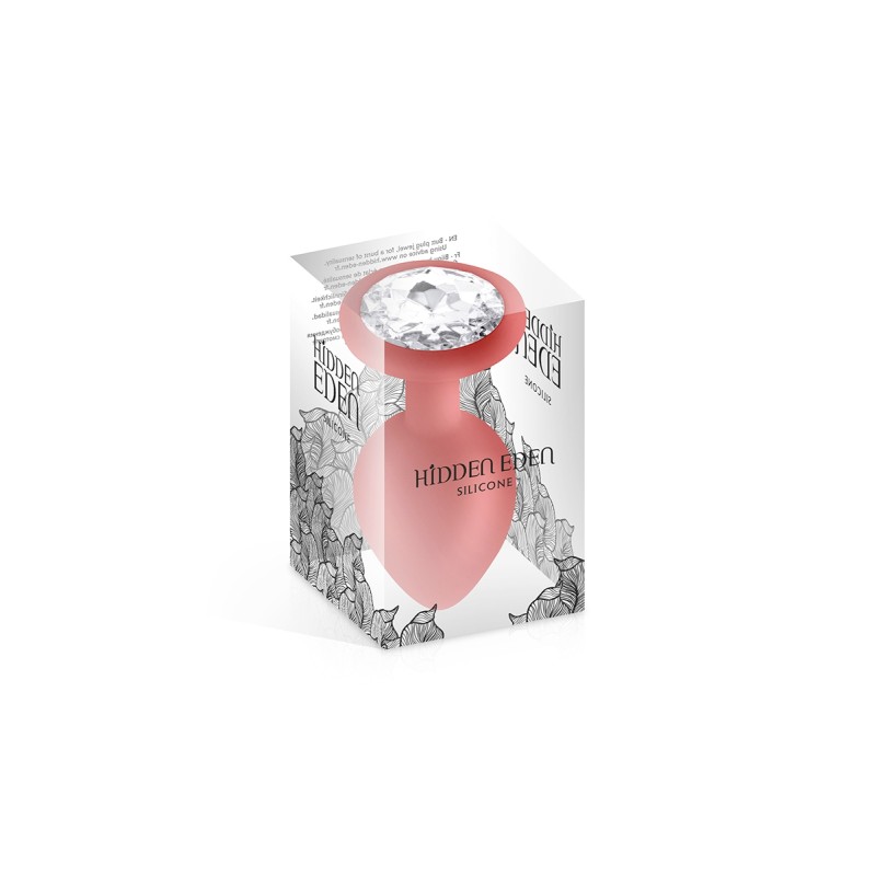 Plug anal rouge bijou strass L - Hidden Eden, sextoy intime design 9,3 cm