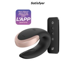 Stimulateur Double Love noir Satisfyer – connecté app
