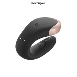 Stimulateur Double Love noir Satisfyer – connecté app