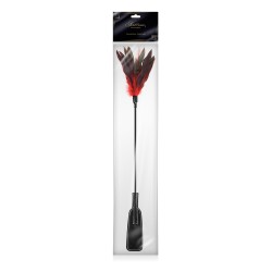 Tapette à plumes rouges et noires - Sweet caress