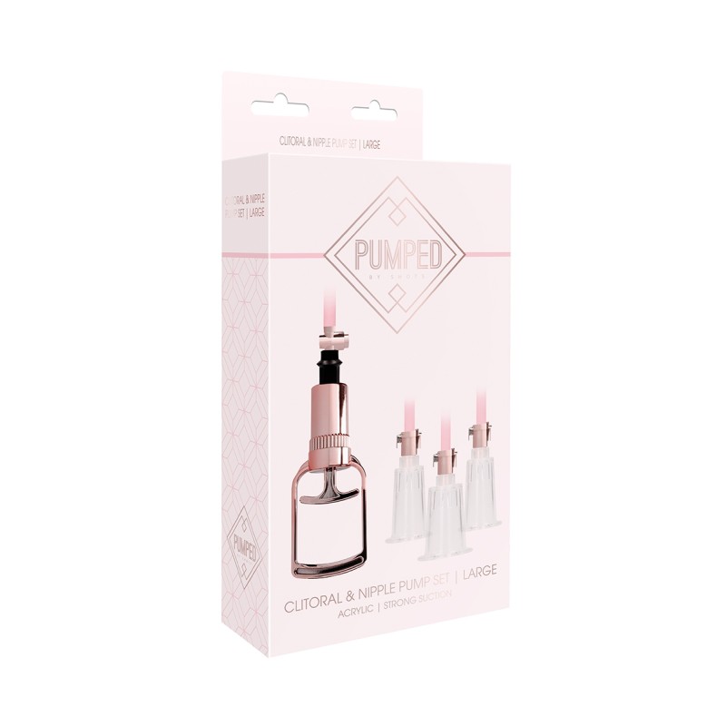 Pompe clitoris et tétons Large Pumped – Rose Gold