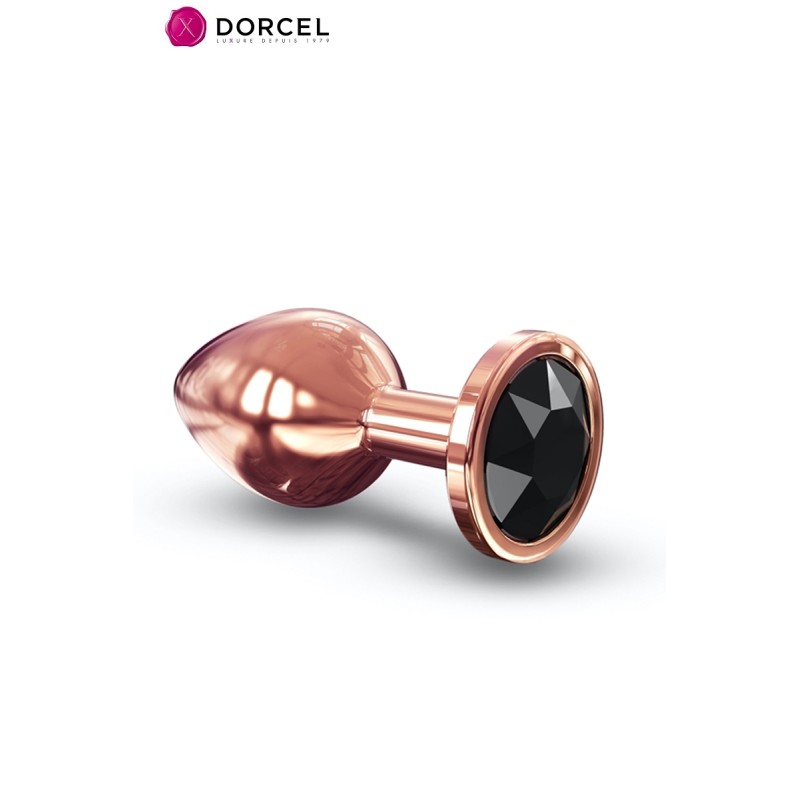 Diamond Plug M Dorcel - Plug anal bijou rose gold, taille M, design glamour