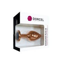 Diamond Plug M Dorcel - Plug anal bijou rose gold, taille M, design glamour