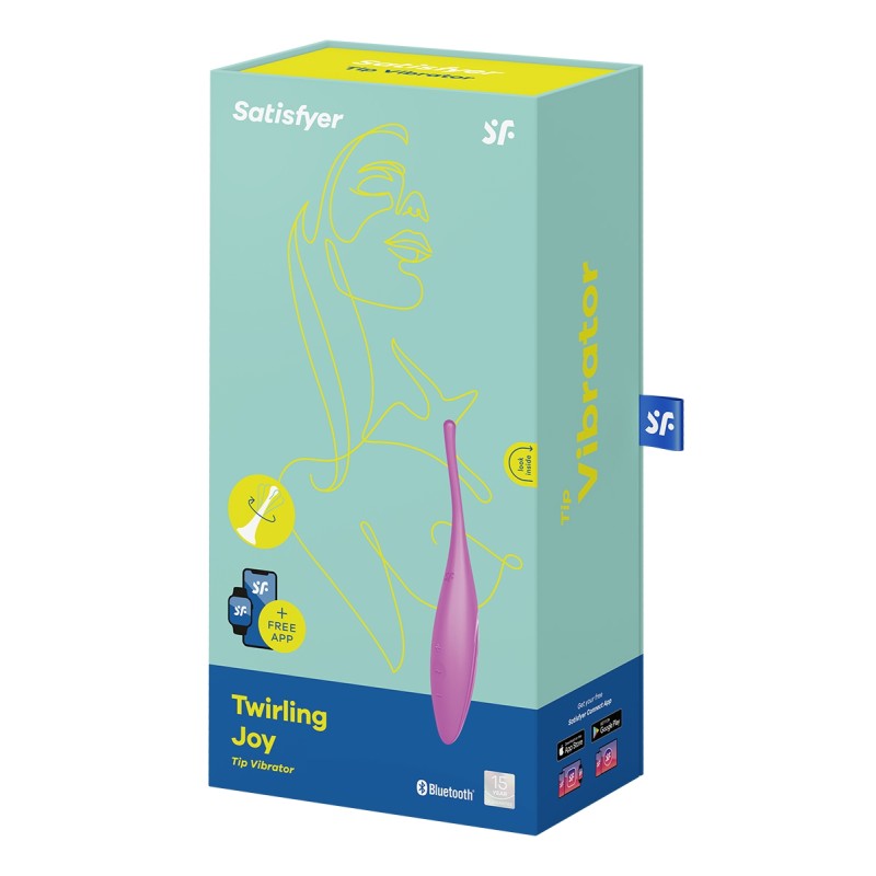 Satisfyer Twirling Joy fuchsia - stimulateur connecté