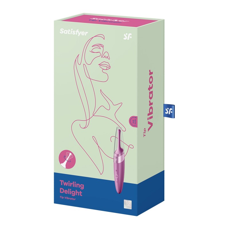 Satisfyer Twirling Delight Framboise - stimulateur vibrant