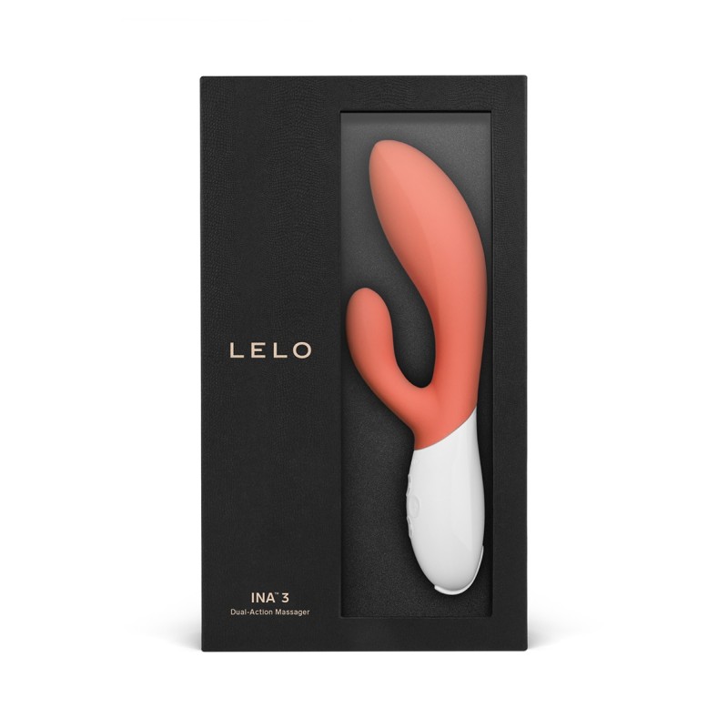 Lelo Ina 3 Vibro Rabbit Coral Red – Stimulation clitoris et point G